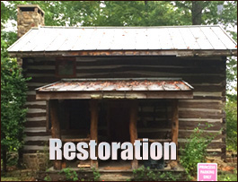 Historic Log Cabin Restoration  Oconee County, Georgia